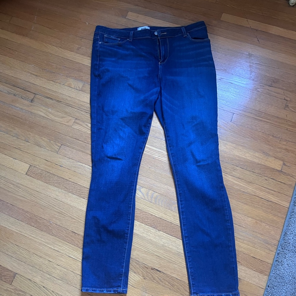 PAIGE Dark Blue Skinny Jeans